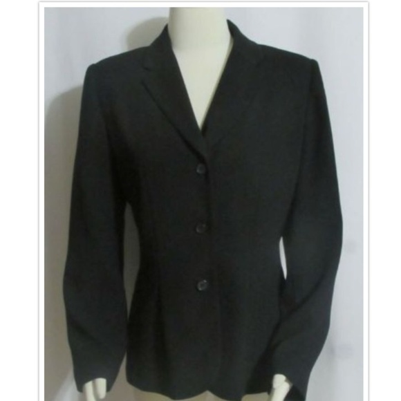 New LAURA SCOTT Black Tailored Lined Jacket 10 - Picture 2 of 5
